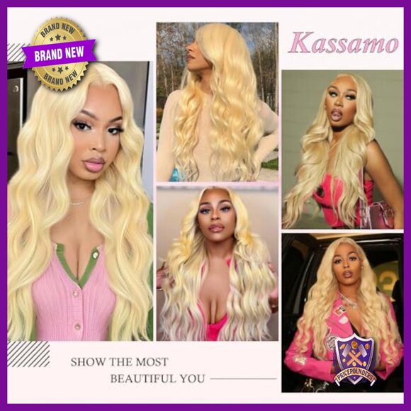 30 Inch Human Hair Lace Front Wig 250 Density Body Wave Pre Plucked main image 4
